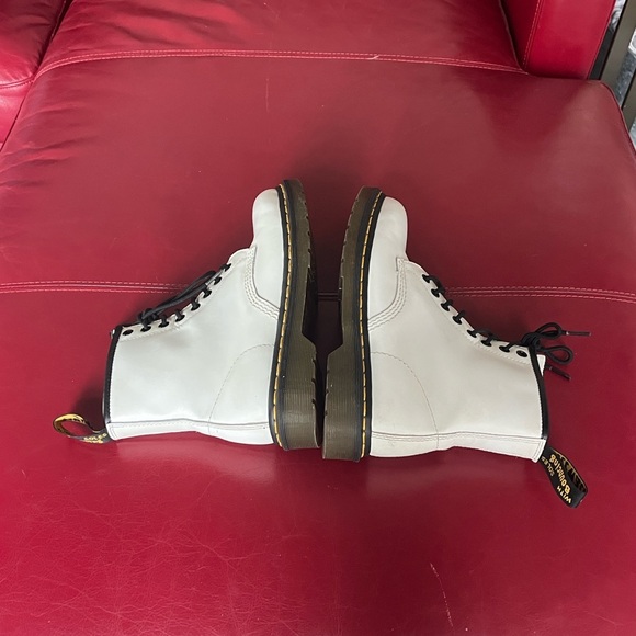Dr. Martens 1460 Smooth Leather Lace Up Boots White Women's Size 8 - Picture 8 of 11